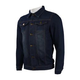 JN004 自訂印花logo男士牛仔外套 牛仔褸專門店 藍色 JN004 自訂印花logo男士牛仔外套 牛仔褸專門店 藍色